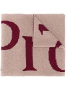 Aries Script Print Scarf - Neutrals