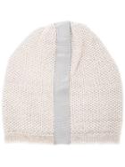 Inverni Slouchy Knit Beanie, Women's, Nude/neutrals, Polyester/viscose/cashmere