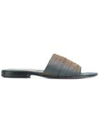 Romeo Gigli Vintage Draped Flat Sandals - Grey