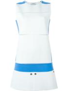 Courrèges Colour Block Mini Dress - White
