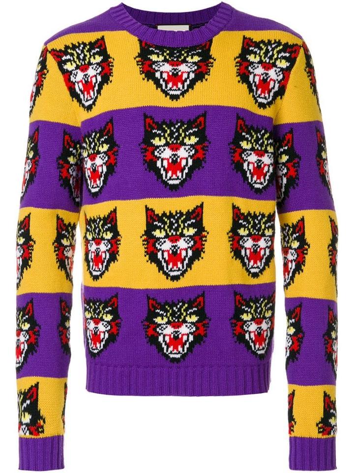 Gucci Angry Cat Sweater - Purple