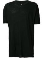 Thom Krom Longline Plain T-shirt - Black