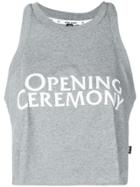 Opening Ceremony Cropped Tank Top - Grey