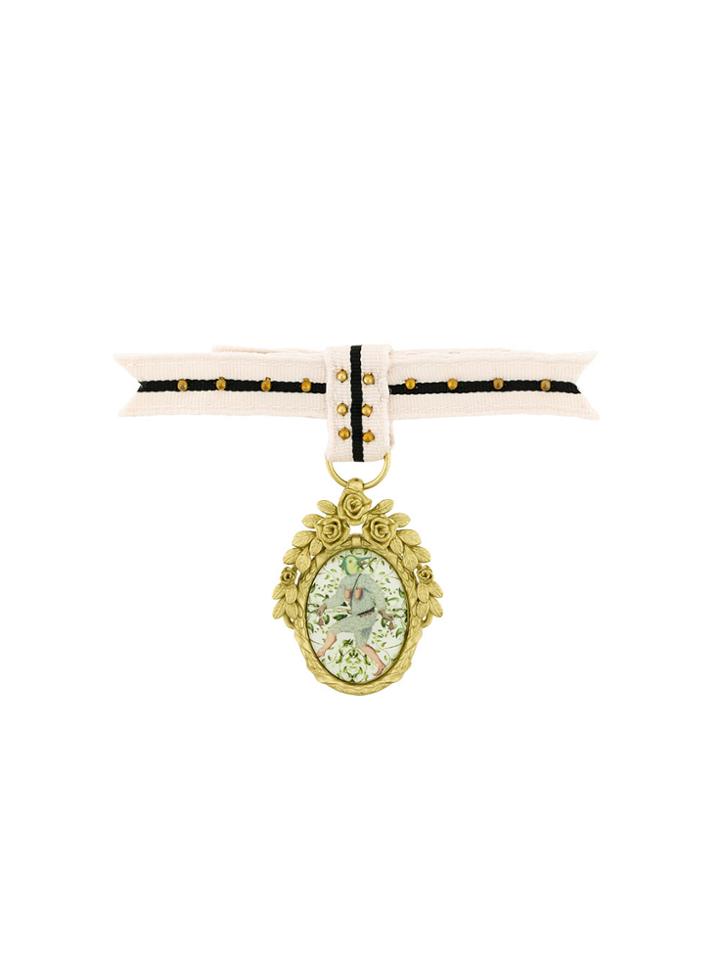 Undercover Medal Brooch - Pink & Purple