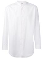 Issey Miyake Men - Mandarin Neck Shirt - Men - Cotton - 5, White, Cotton