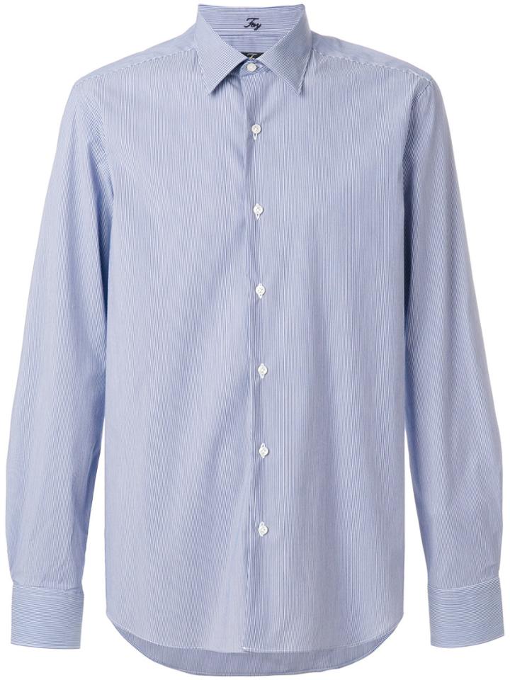 Fay Striped Shirt - Blue