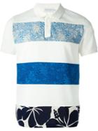 Moncler Floral Polo Shirt, Men's, Size: Xl, White, Cotton