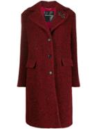 Ermanno Scervino Single Breasted Coat - Red