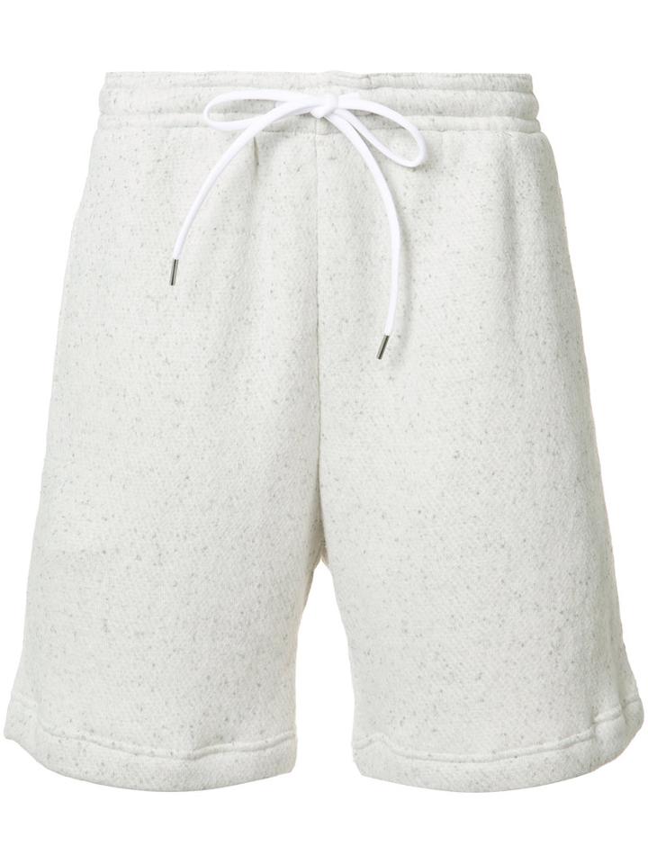 Julien David Vapor Gauze French Terry Sweatshorts, Men's, Size: Large, Red, Cotton