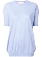 Marni Short-sleeve Cashmere Jumper - Blue