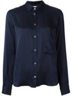 Golden Goose Deluxe Brand Chest Pocket Shirt, Women's, Size: 40, Blue, Silk