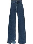 Diesel Red Tag Decay Wide Leg Jeans - Blue