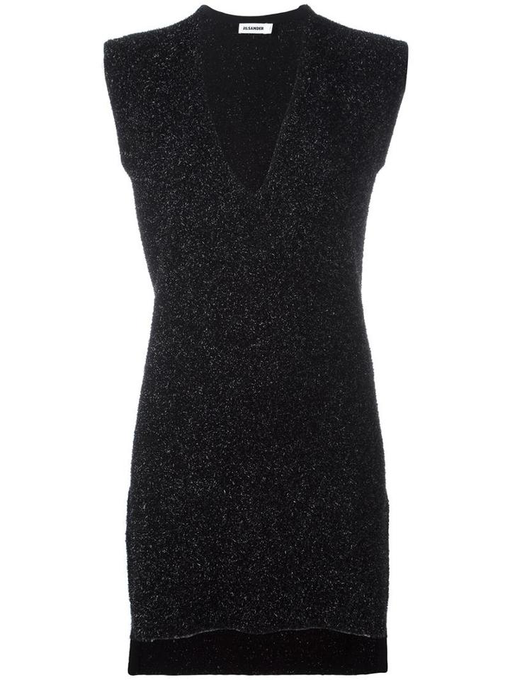 Jil Sander Knitted Tunic, Women's, Size: 36, Black, Virgin Wool/polyamide/spandex/elastane