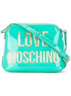 Love Moschino - Gold Lettering Shoulder Bag - Women - Polyurethane - One Size, Women's, Green, Polyurethane