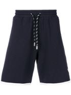Emporio Armani Contrast Trim Shorts - Blue