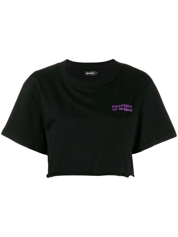 Misbhv Cropped T-shirt - Black