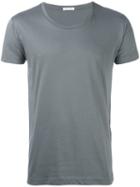 Tomas Maier Crew Neck T-shirt, Men's, Size: Large, Grey, Cotton