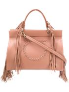 Salvatore Ferragamo Fringed Tote - Pink