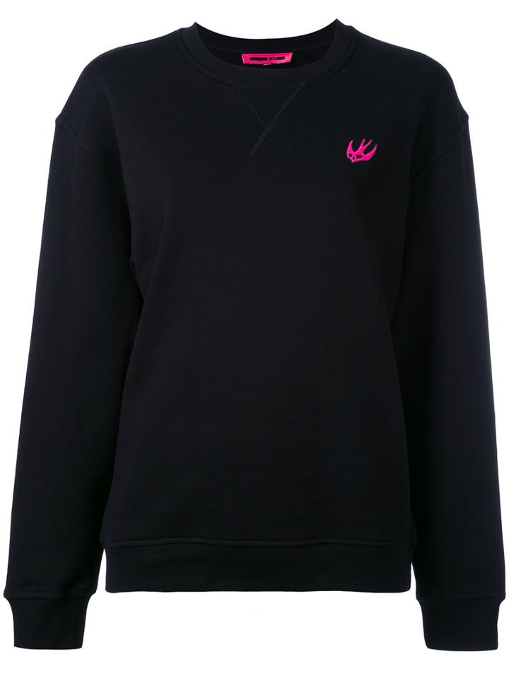Mcq Alexander Mcqueen - Patch Detail Sweatshirt - Women - Cotton/polyester - S, Black, Cotton/polyester