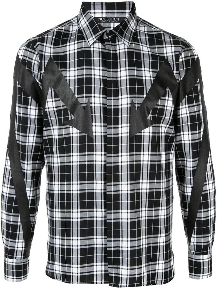 Neil Barrett Arrow Print Shirt - Black