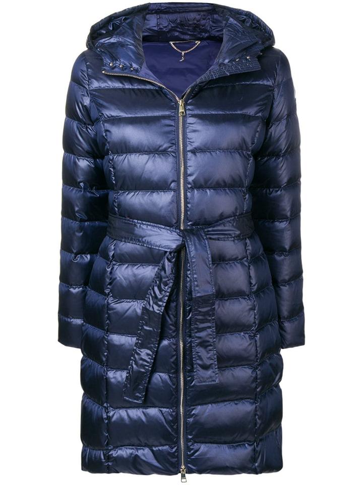 Liu Jo Hooded Padded Coat - Blue