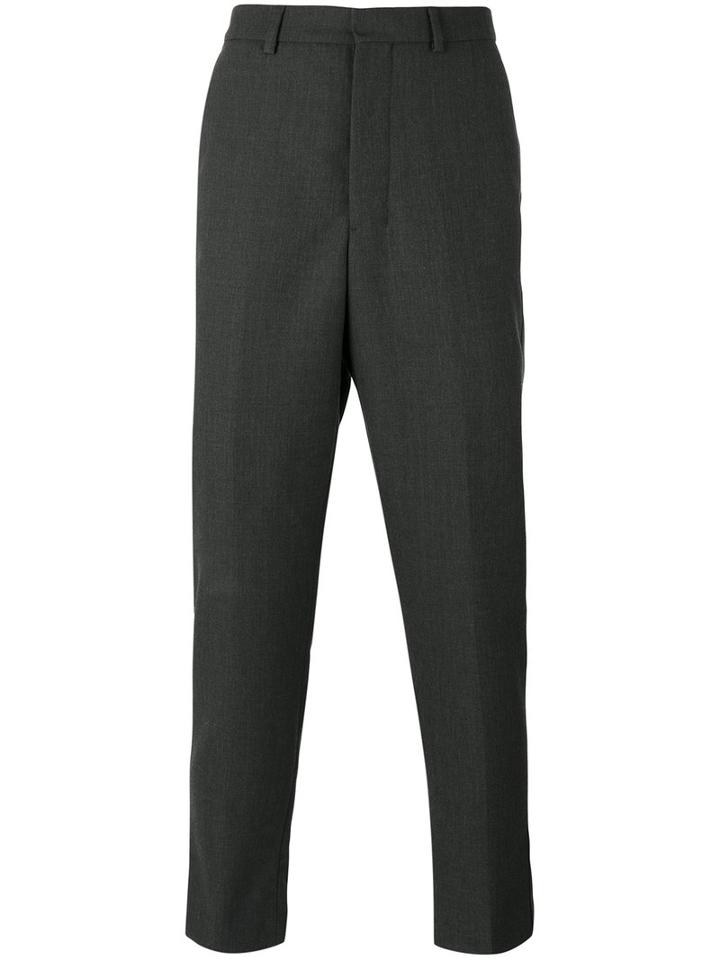 Ami Alexandre Mattiussi - Carrot Fit Trousers - Men - Virgin Wool - 42, Grey, Virgin Wool