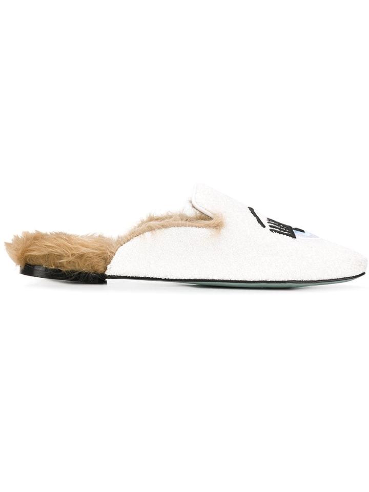 Chiara Ferragni Flirting Slip-on Mules - White