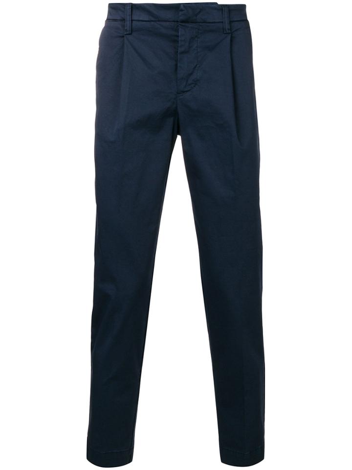Entre Amis Straight-leg Chinos - Blue
