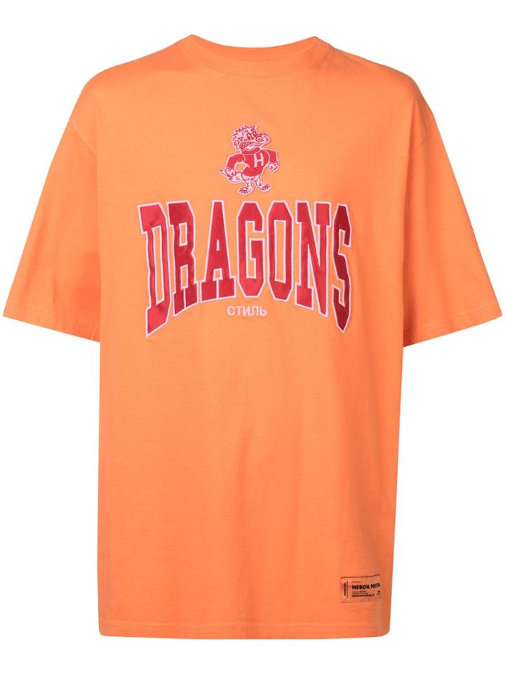 Heron Preston Dragons T-shirt - Yellow & Orange