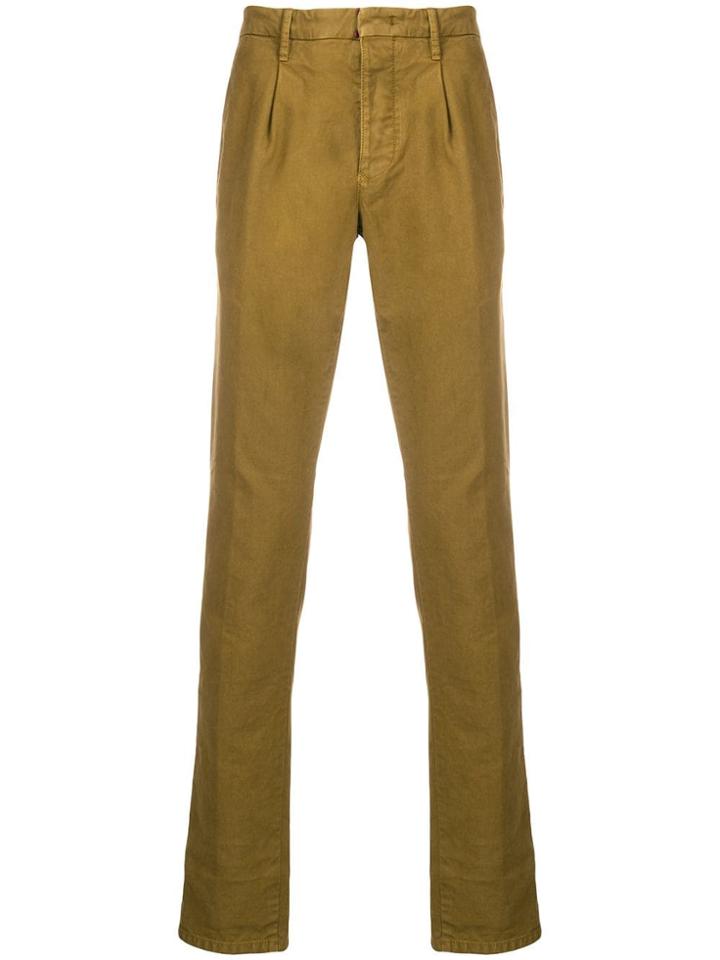 Incotex Classic Chino Trousers - Green