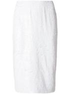 P.a.r.o.s.h. Sequin Embellished Tube Skirt - White