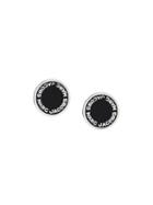 Marc Jacobs Logo Stud Earrings, Women's, Black