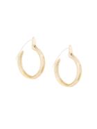 Ariana Boussard Round Hoop Earrings - Metallic