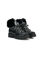 Andrea Montelpare Teen Lace-up Boots - Black