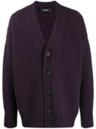 Dsquared2 V-neck Cardigan - Purple