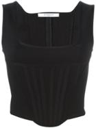 Givenchy Corseted Blouse, Women's, Size: M, Black, Viscose/polyamide/spandex/elastane/silk