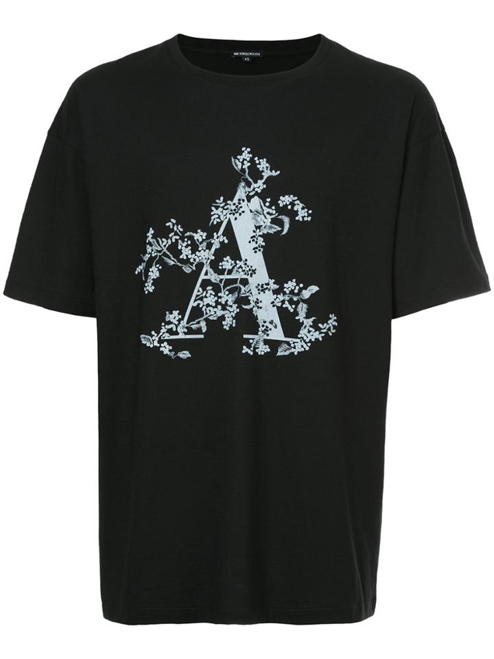 Ann Demeulemeester Logo Print T-shirt - Black