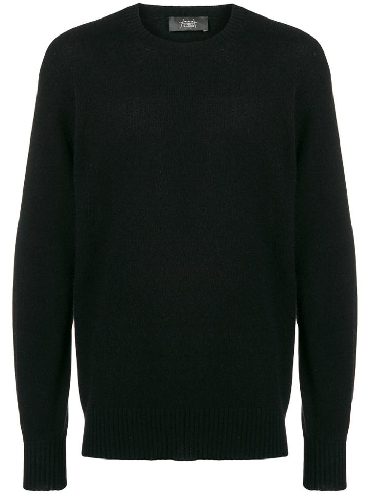 Maison Flaneur Round Neck Sweater - Black