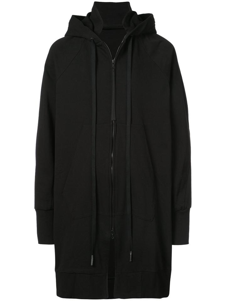 Julius Long Zipped Jacket - Black