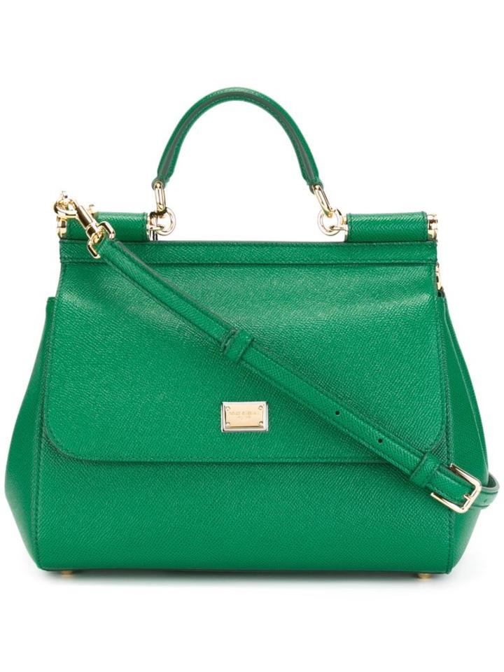 Dolce & Gabbana Medium 'sicily' Tote, Women's, Green