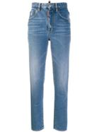 Dsquared2 Tight Cropped Jeans - Blue