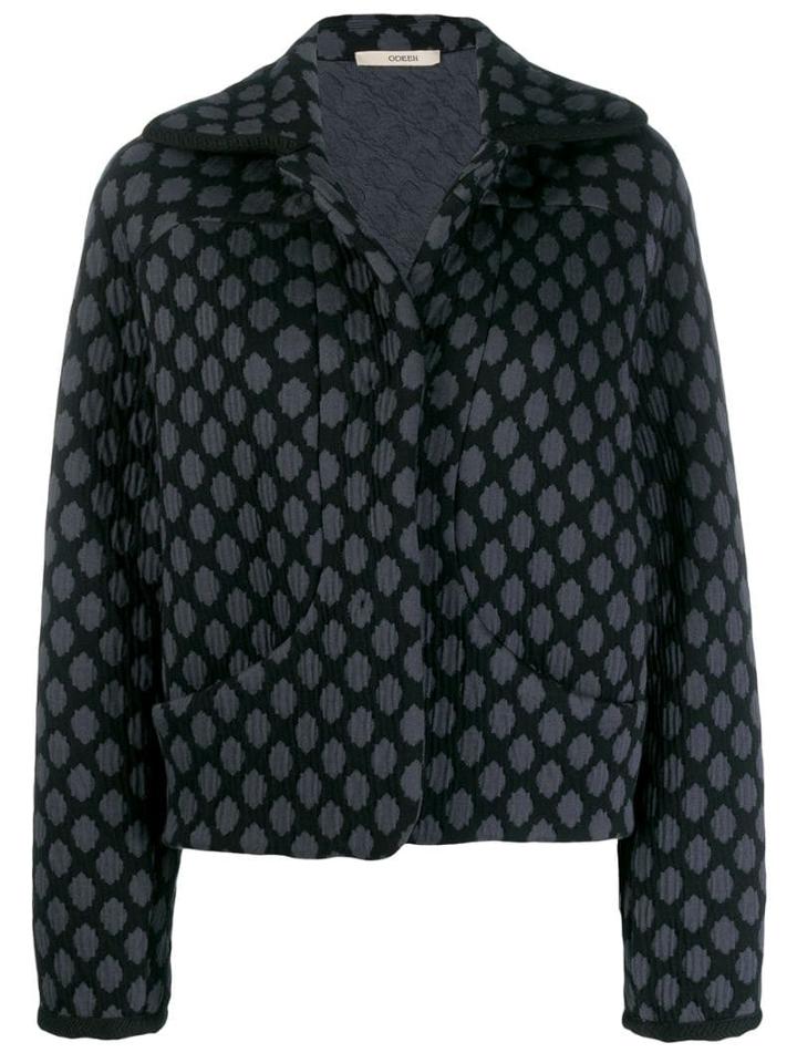 Odeeh All-over Pattern Jacket - Blue