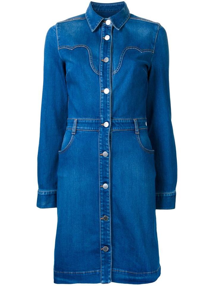 Stella Mccartney Western Denim Dress, Women's, Size: 40, Blue, Spandex/elastane/polyester/cotton