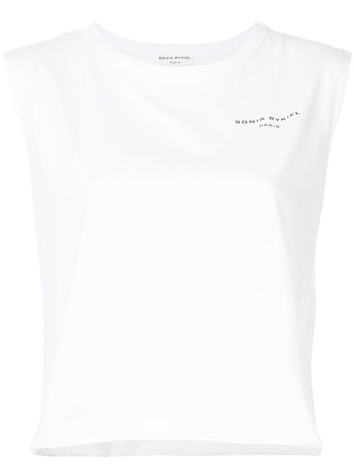Sonia Rykiel Sleeveless Printed Top - White