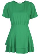 Alice+olivia Flared Mini Dress - Green