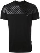 Philipp Plein - Classic Quilted Shoulder T-shirt - Men - Cotton/polyurethane/viscose/polyester - M, Black, Cotton/polyurethane/viscose/polyester
