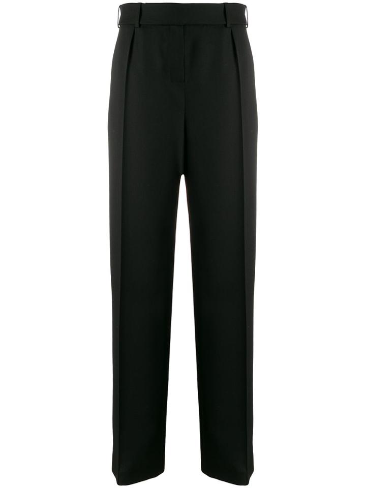 Alexandre Vauthier High Rise Wide Leg Trousers - Black