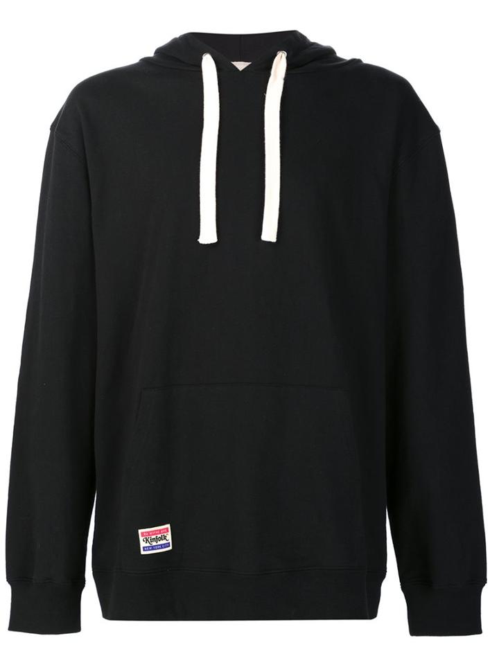 Kinfolk Contrast Drawstring Pullover Hoodie, Men's, Size: Xl, Black, Cotton