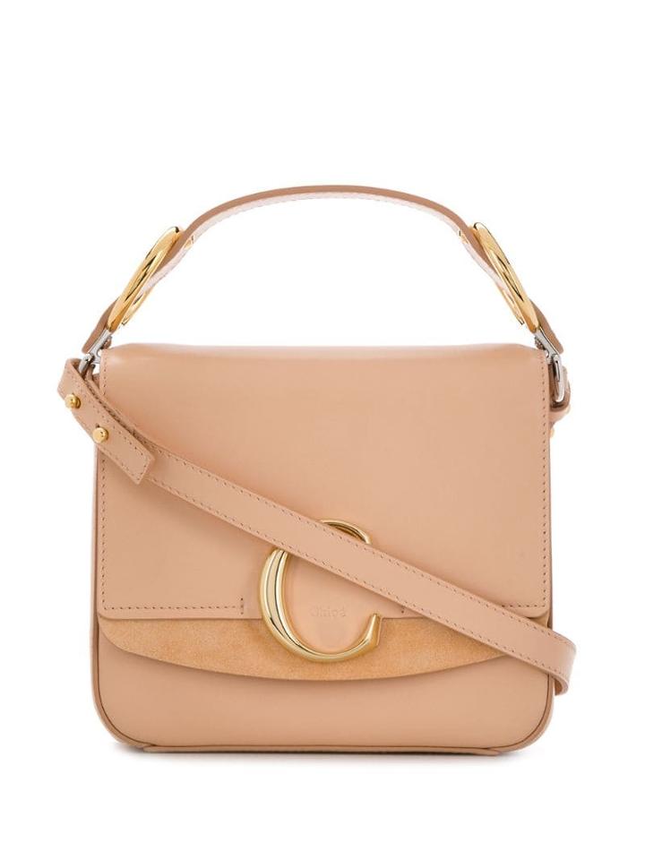 Chloé C Logo Box Bag - Pink