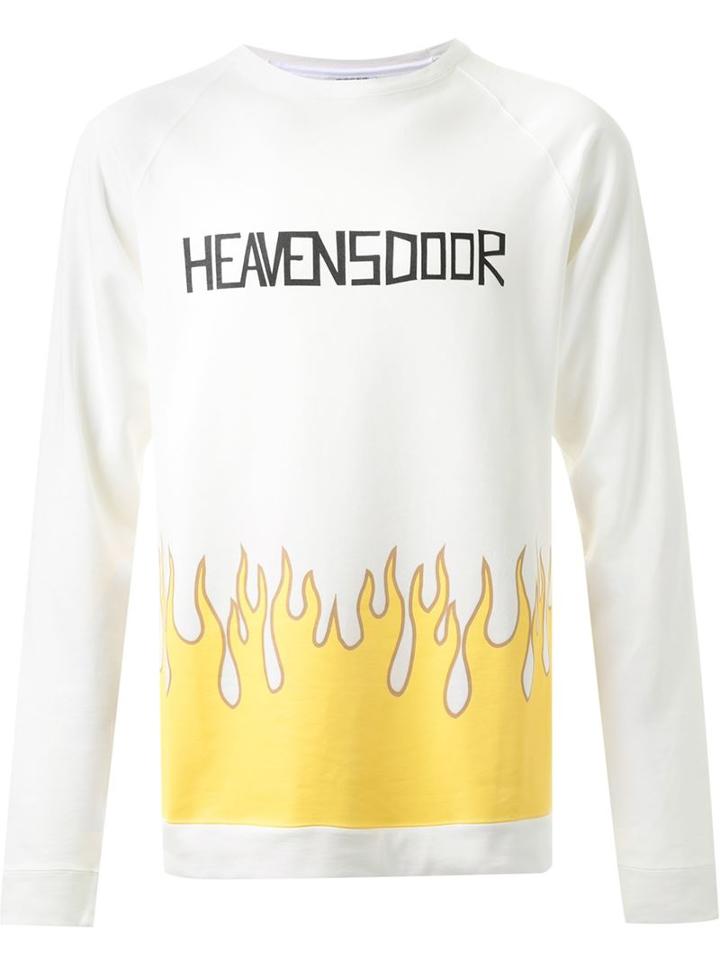 Fad Three Flame Print Sweatshirt